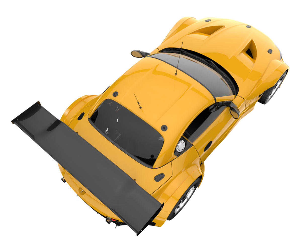 Race car isolated on transparent background. 3d rendering - illustration png