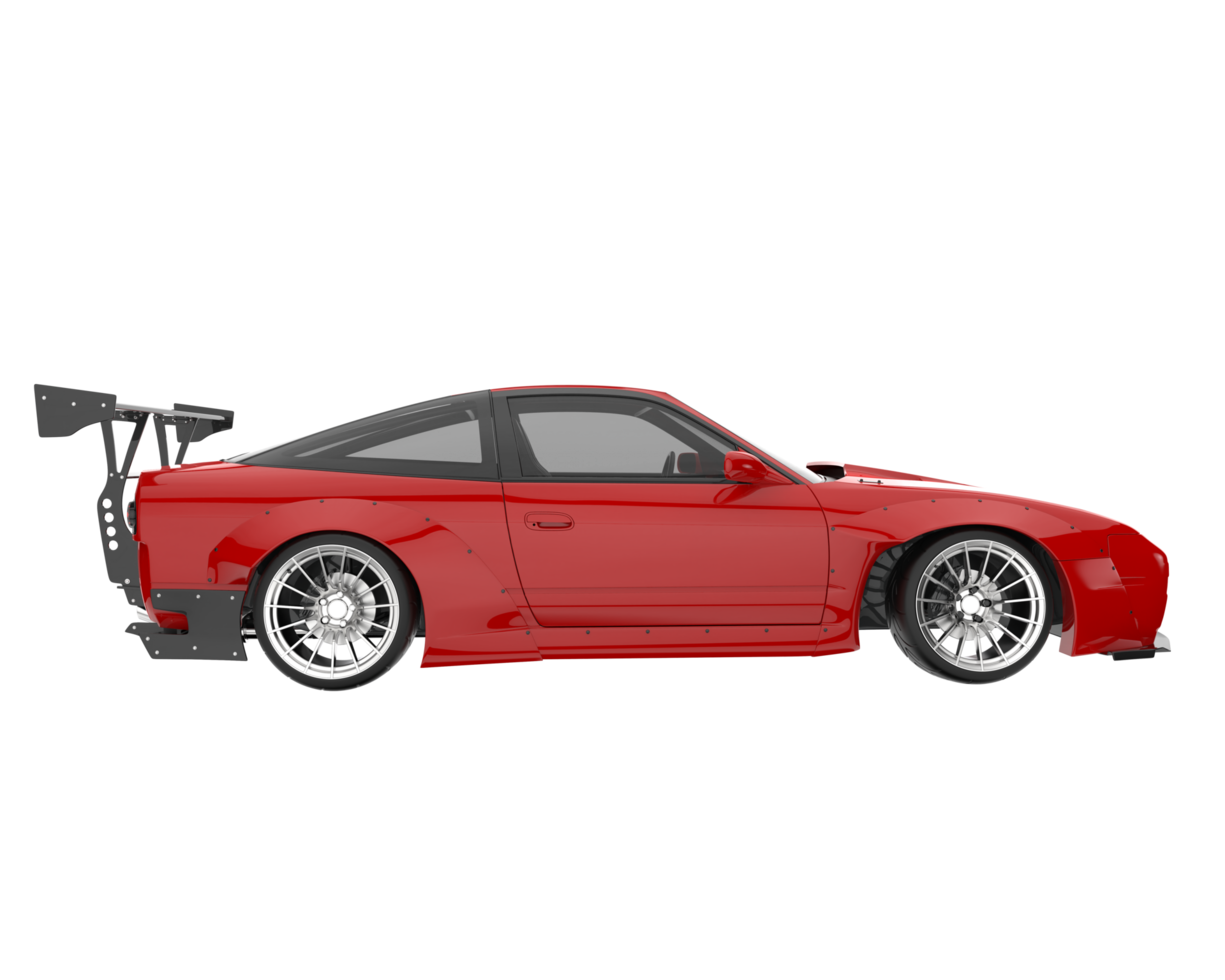 Race car isolated on transparent background. 3d rendering - illustration png