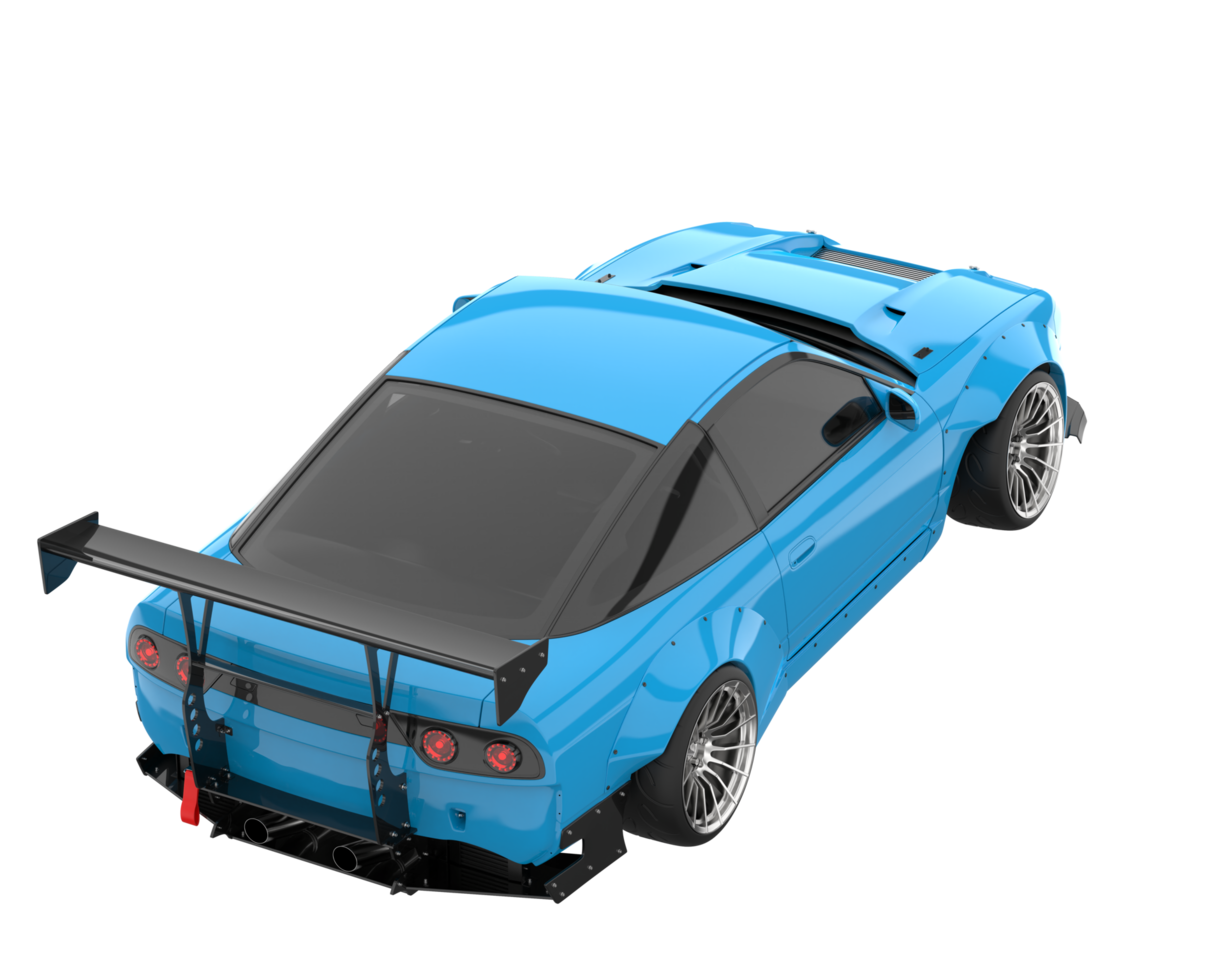 Race car isolated on transparent background. 3d rendering - illustration png