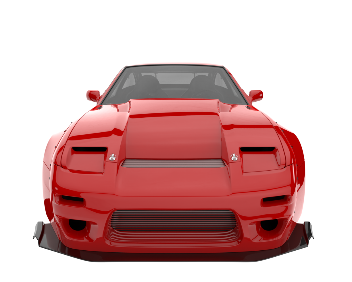 Race car isolated on transparent background. 3d rendering - illustration png