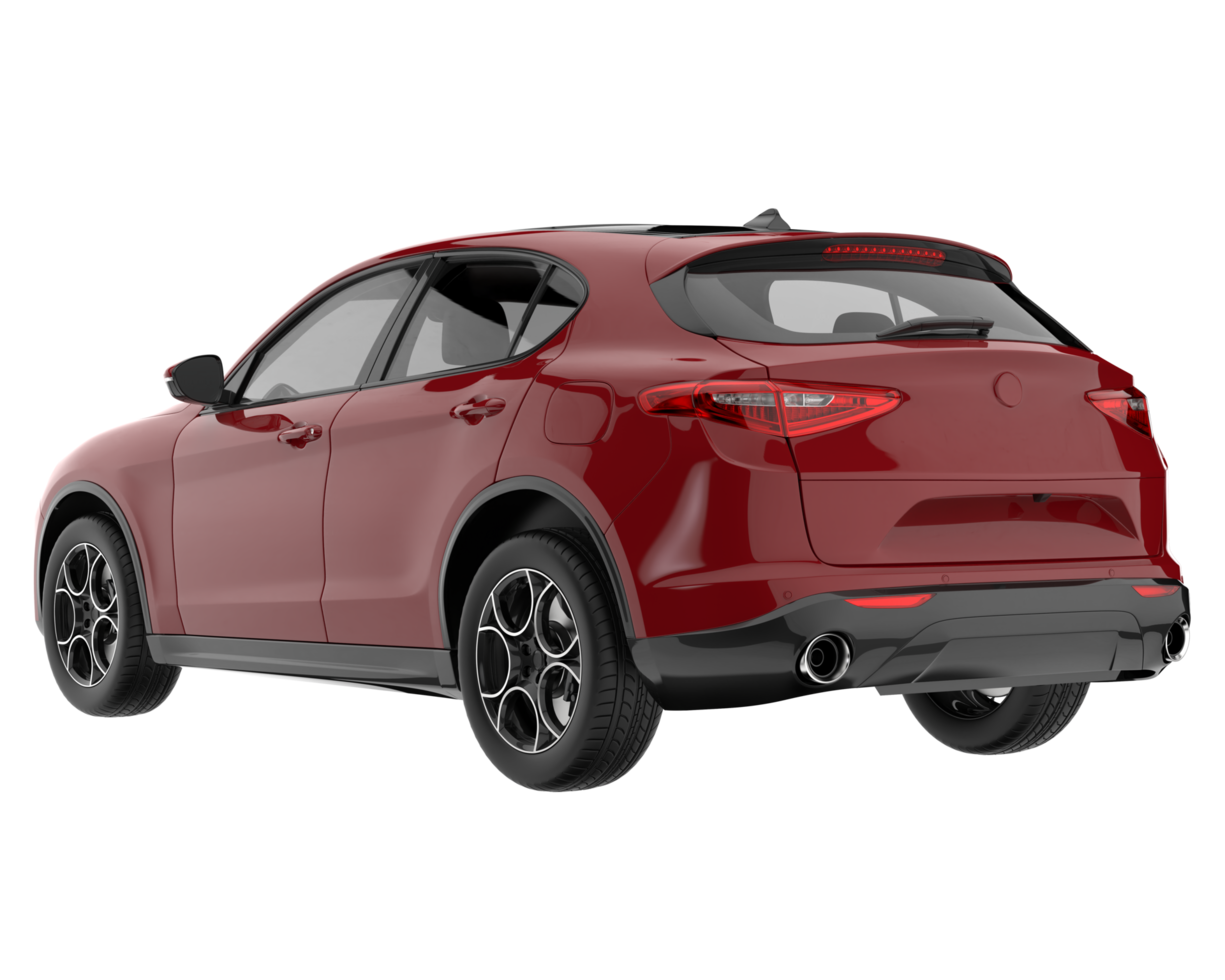 Realistic SUV isolated on transparent background. 3d rendering - illustration png