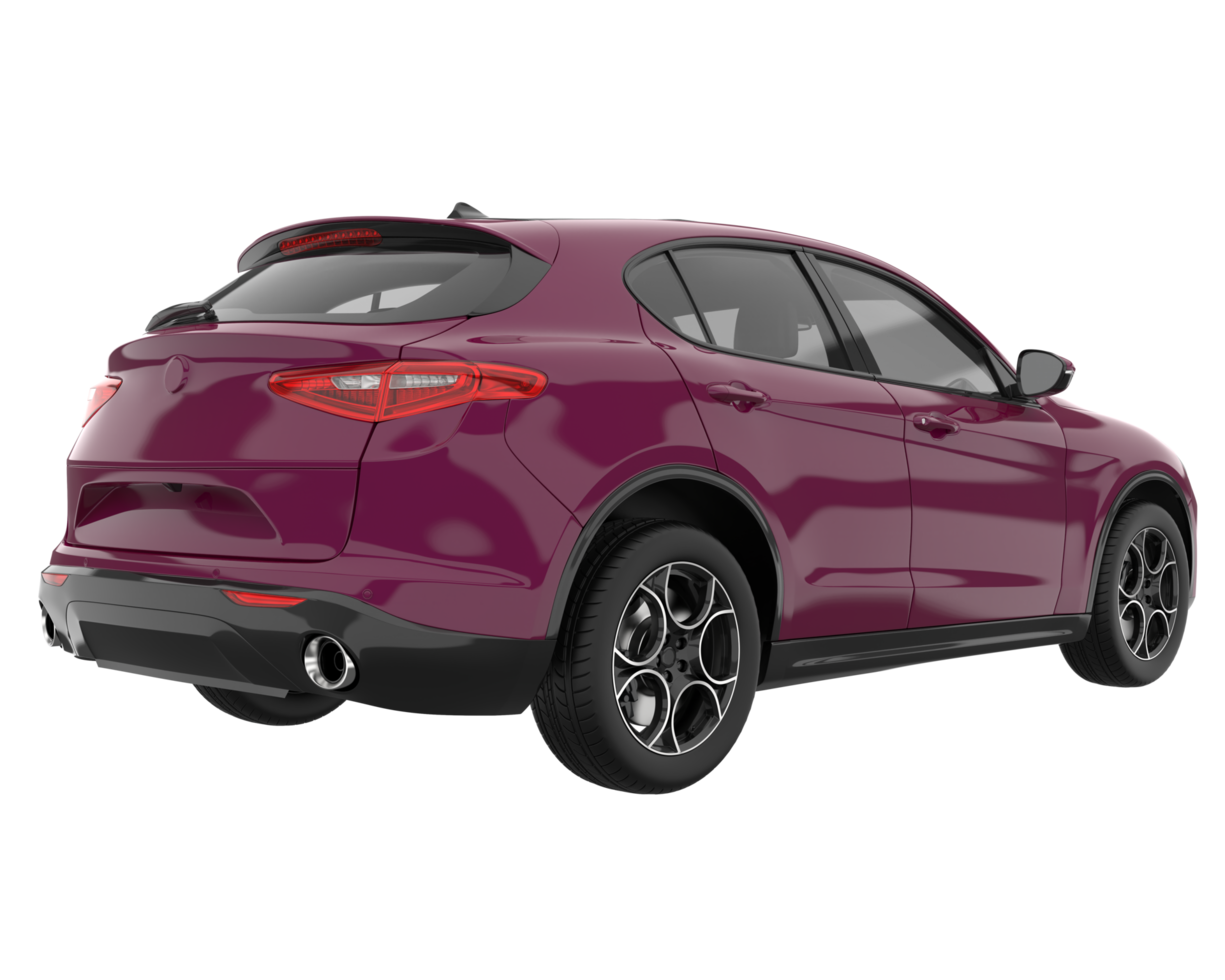 Realistic SUV isolated on transparent background. 3d rendering - illustration png