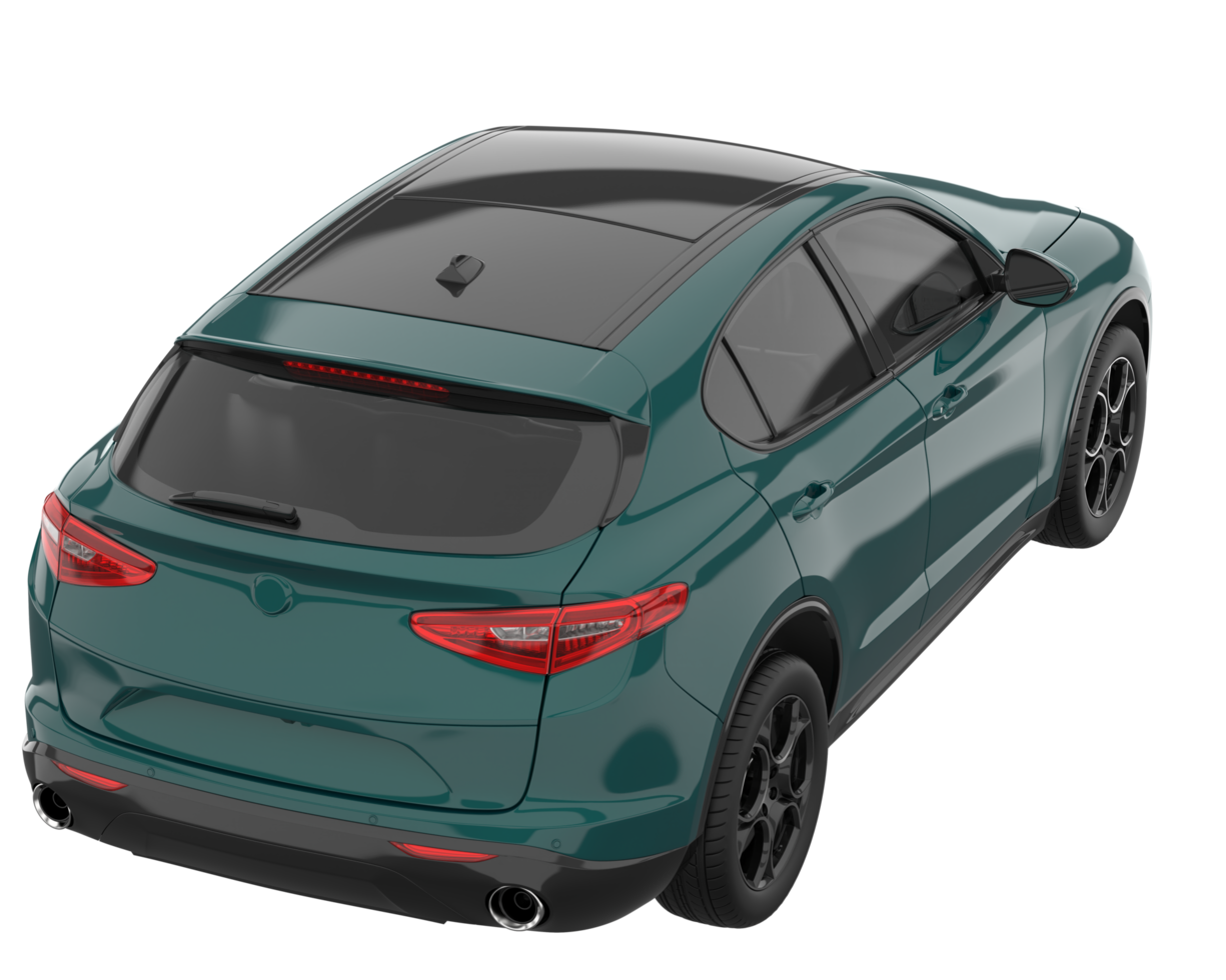 Realistic SUV isolated on transparent background. 3d rendering - illustration png