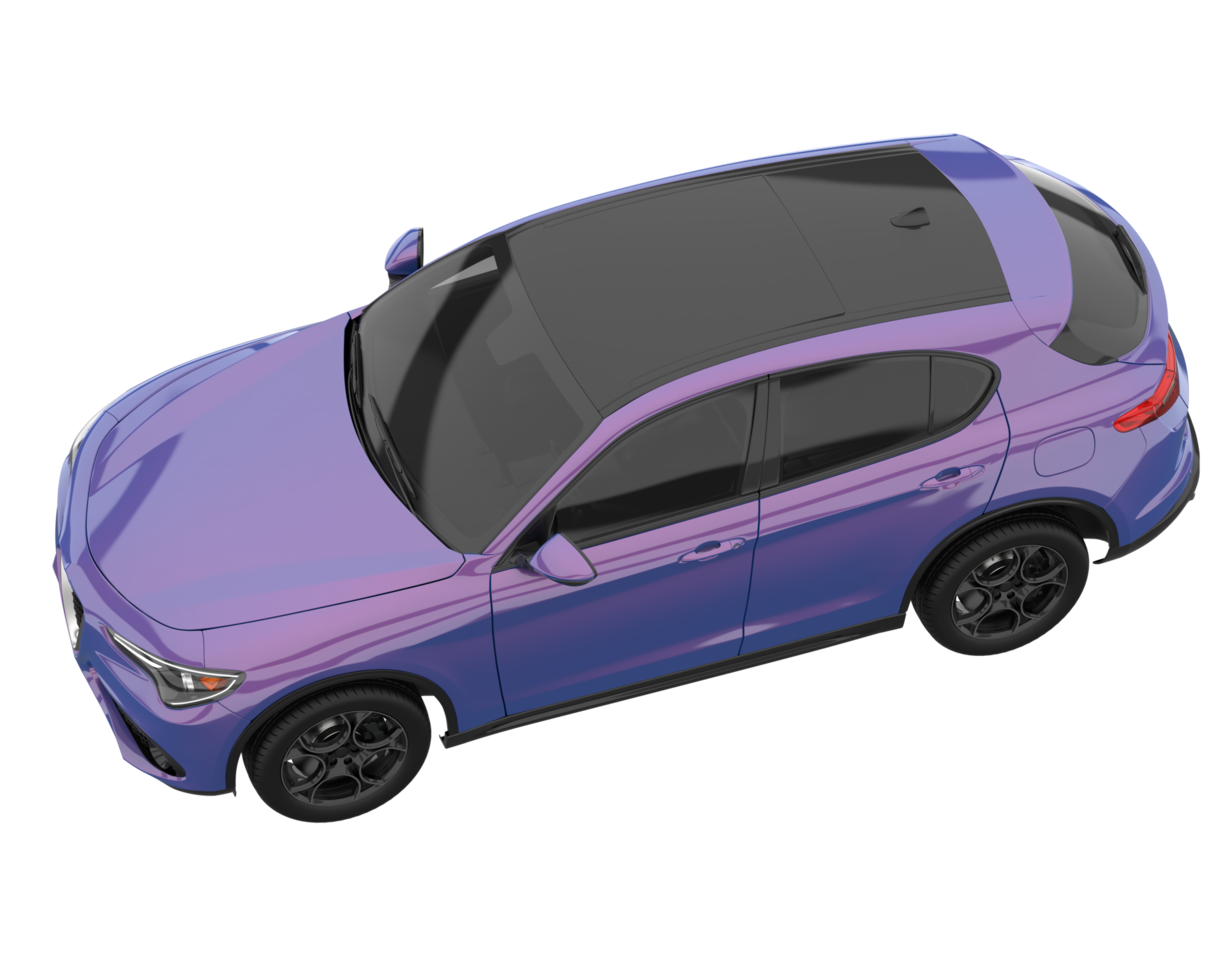 Realistic SUV isolated on transparent background. 3d rendering - illustration png
