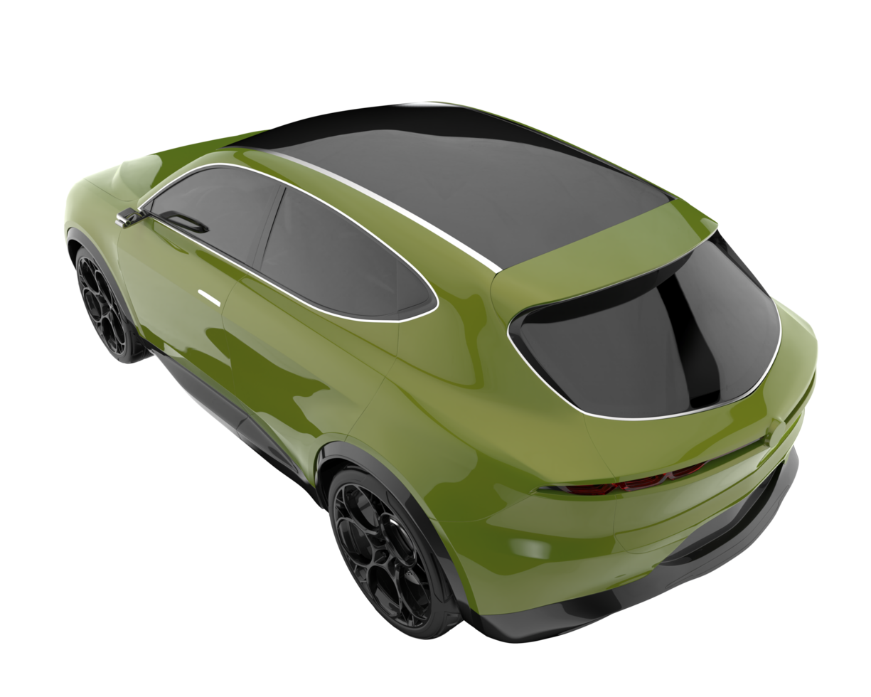 Realistic SUV isolated on transparent background. 3d rendering - illustration png