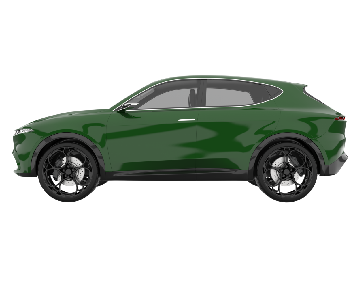Realistic SUV isolated on transparent background. 3d rendering - illustration png