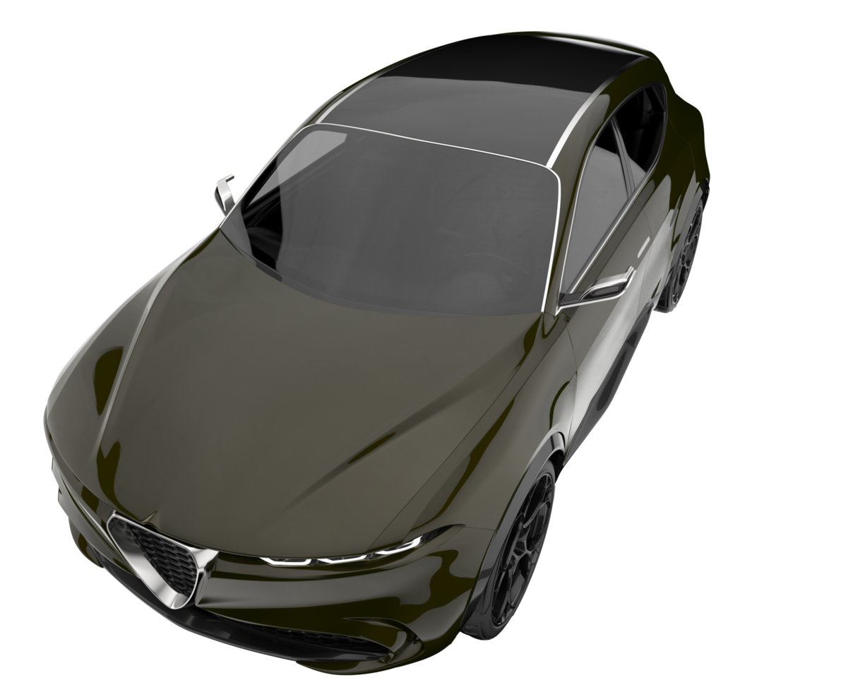 Realistic SUV isolated on transparent background. 3d rendering - illustration png