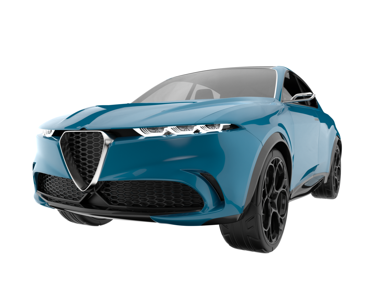 Realistic SUV isolated on transparent background. 3d rendering - illustration png
