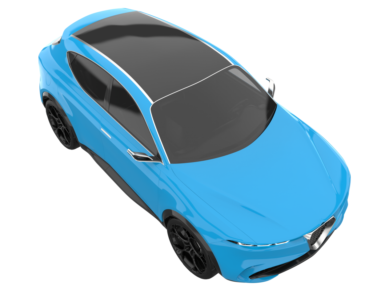 Realistic SUV isolated on transparent background. 3d rendering - illustration png