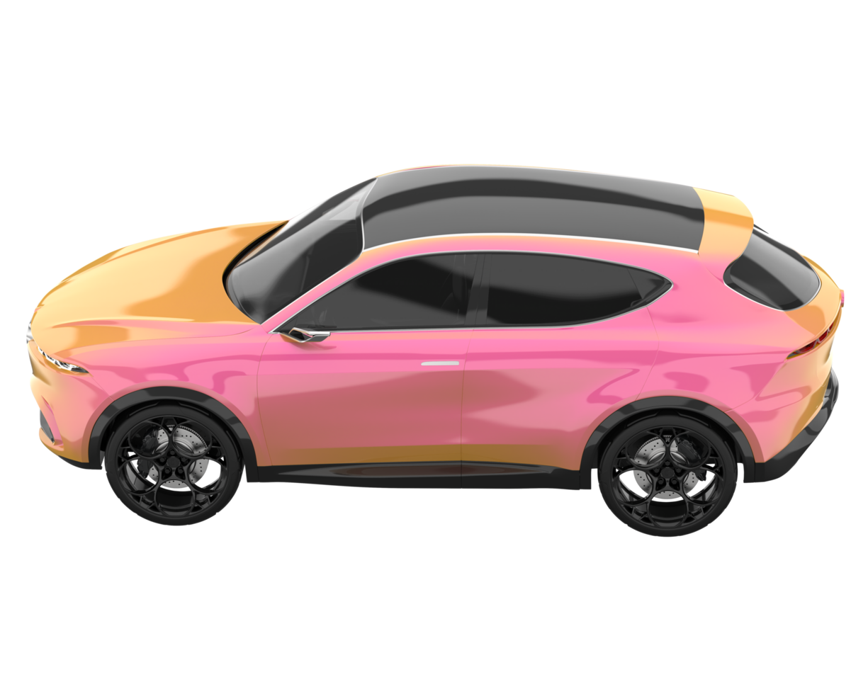Realistic SUV isolated on transparent background. 3d rendering - illustration png