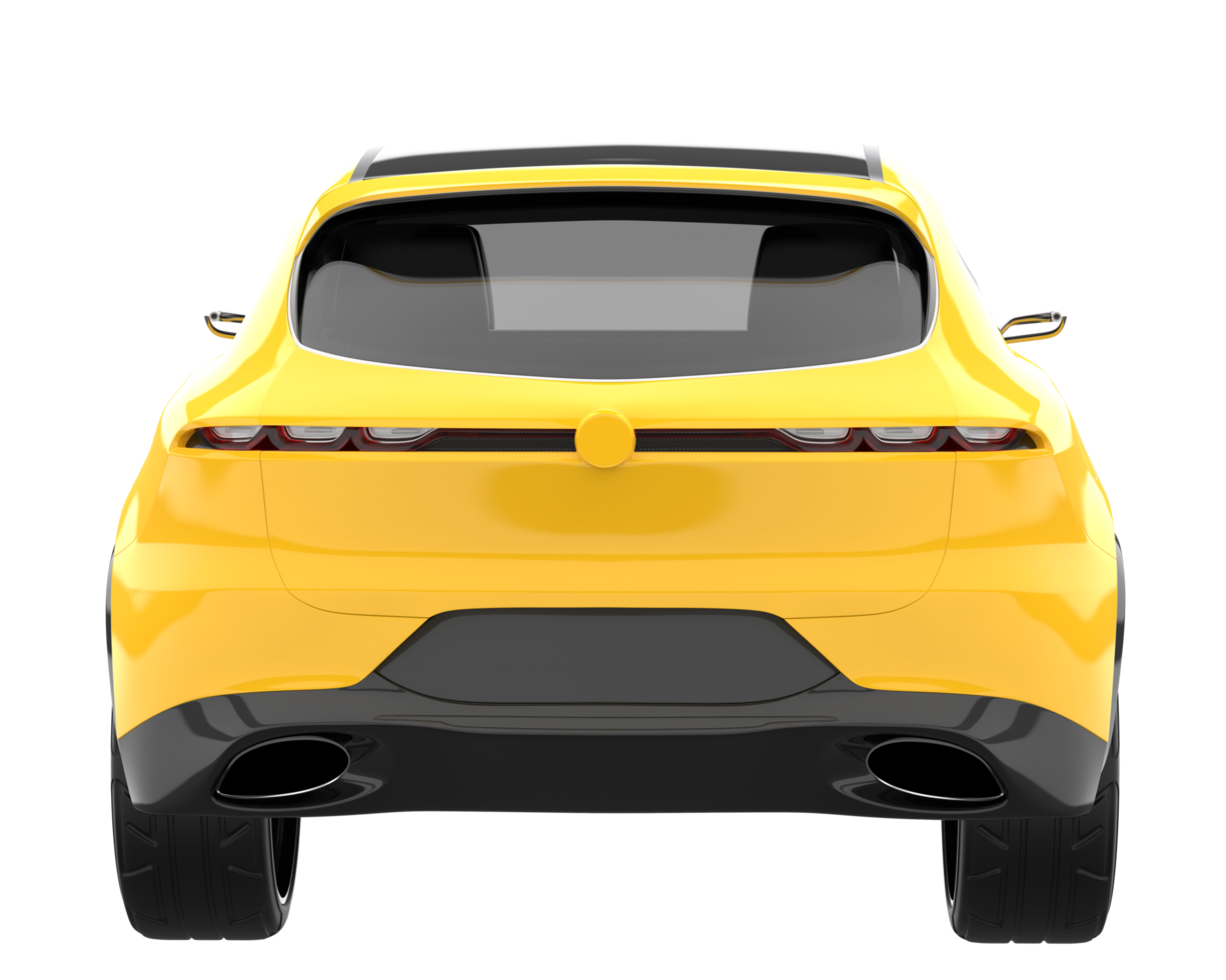 Realistic SUV isolated on transparent background. 3d rendering - illustration png