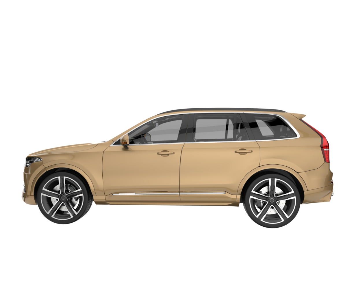 Realistic SUV isolated on transparent background. 3d rendering - illustration png