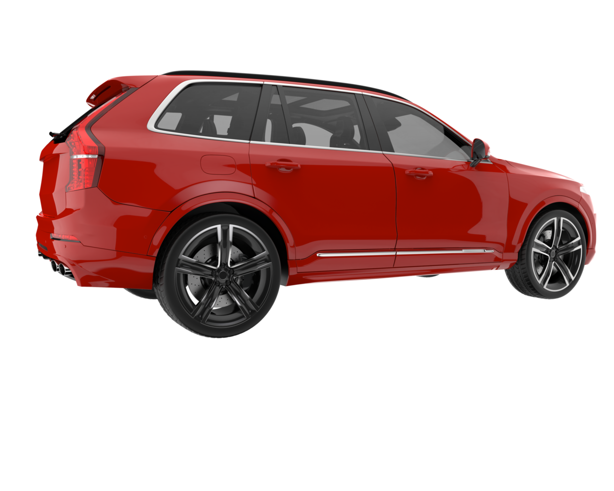 Realistic SUV isolated on transparent background. 3d rendering - illustration png