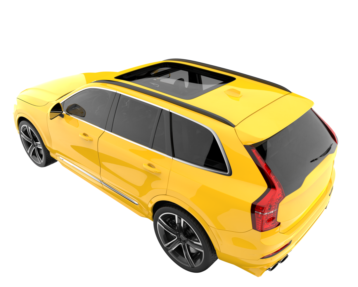 Realistic SUV isolated on transparent background. 3d rendering - illustration png