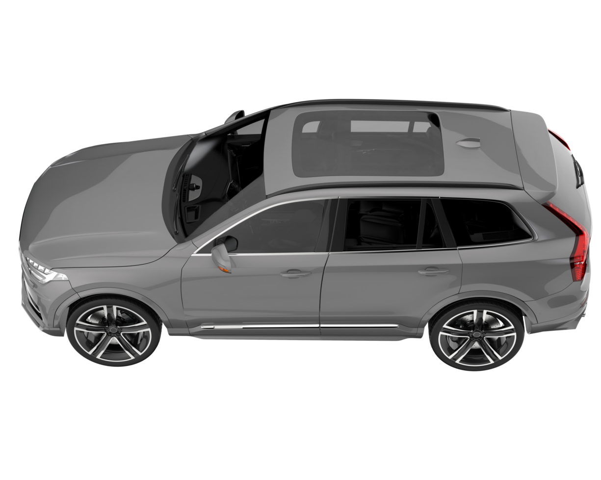 Realistic SUV isolated on transparent background. 3d rendering - illustration png