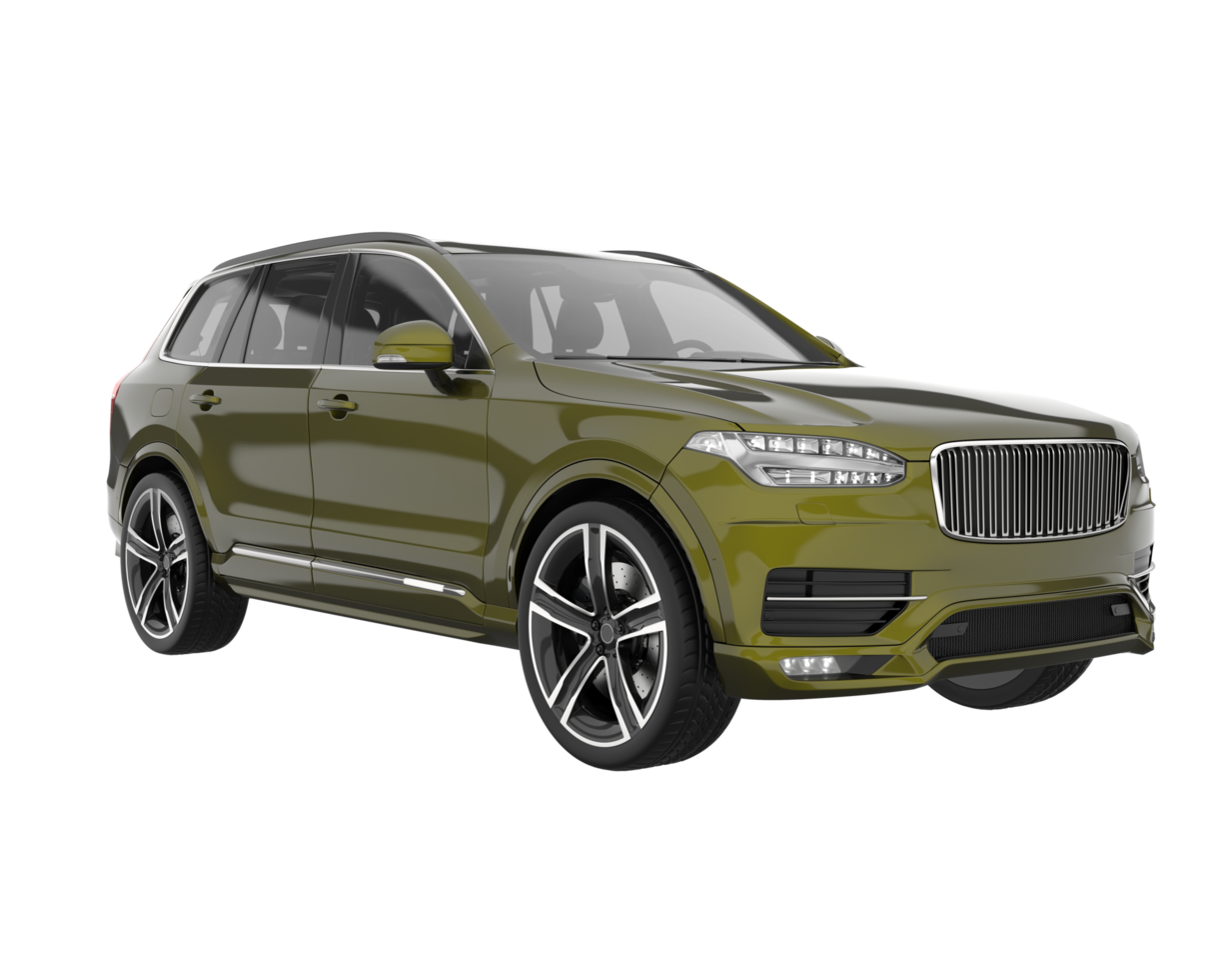 Realistic SUV isolated on transparent background. 3d rendering - illustration png