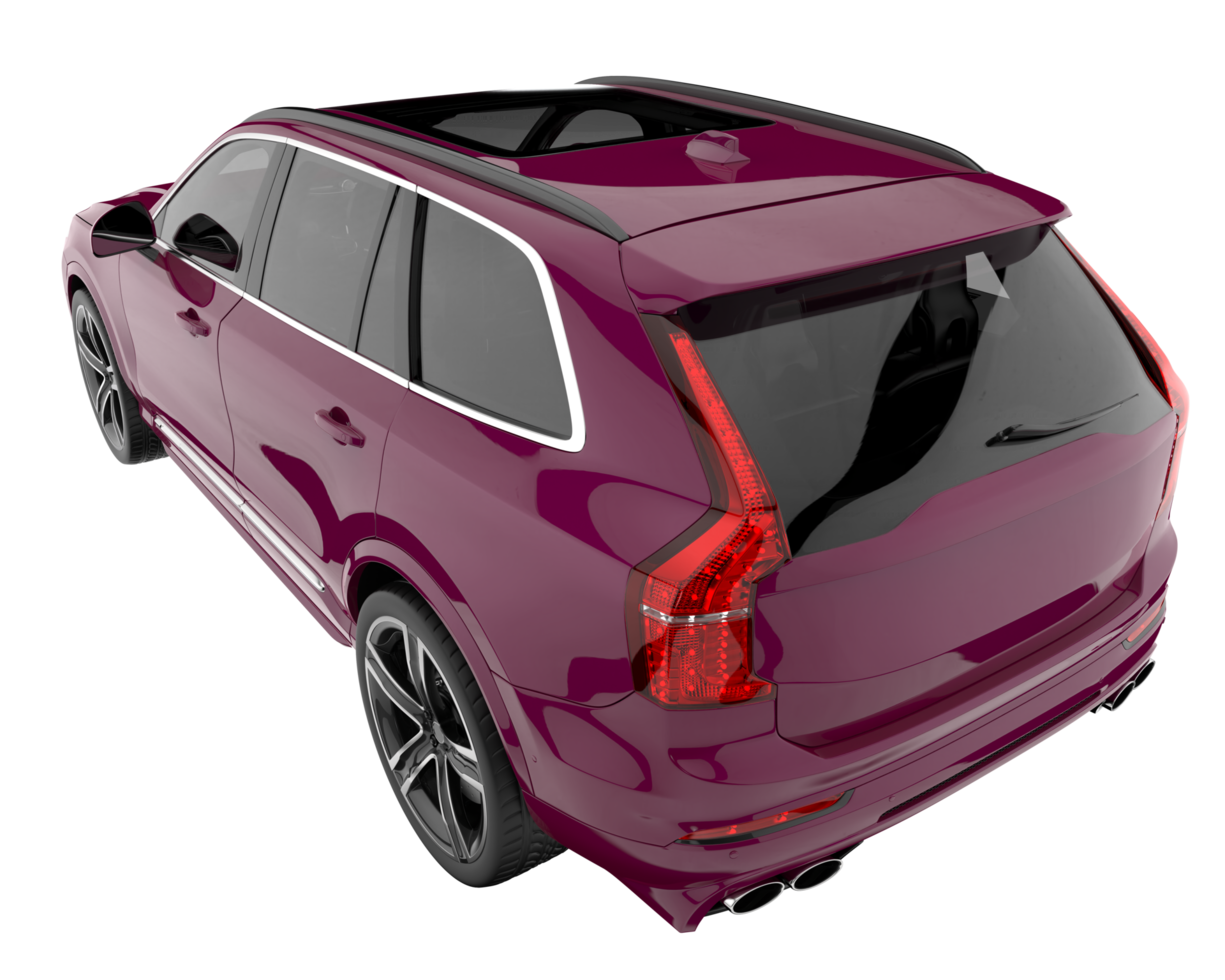 Realistic SUV isolated on transparent background. 3d rendering - illustration png
