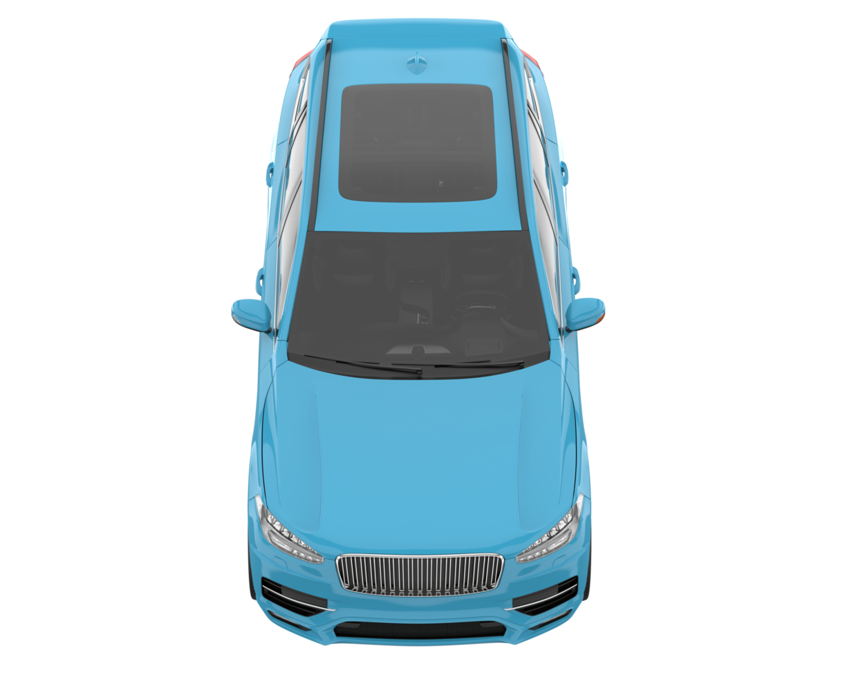 Realistic SUV isolated on transparent background. 3d rendering - illustration png