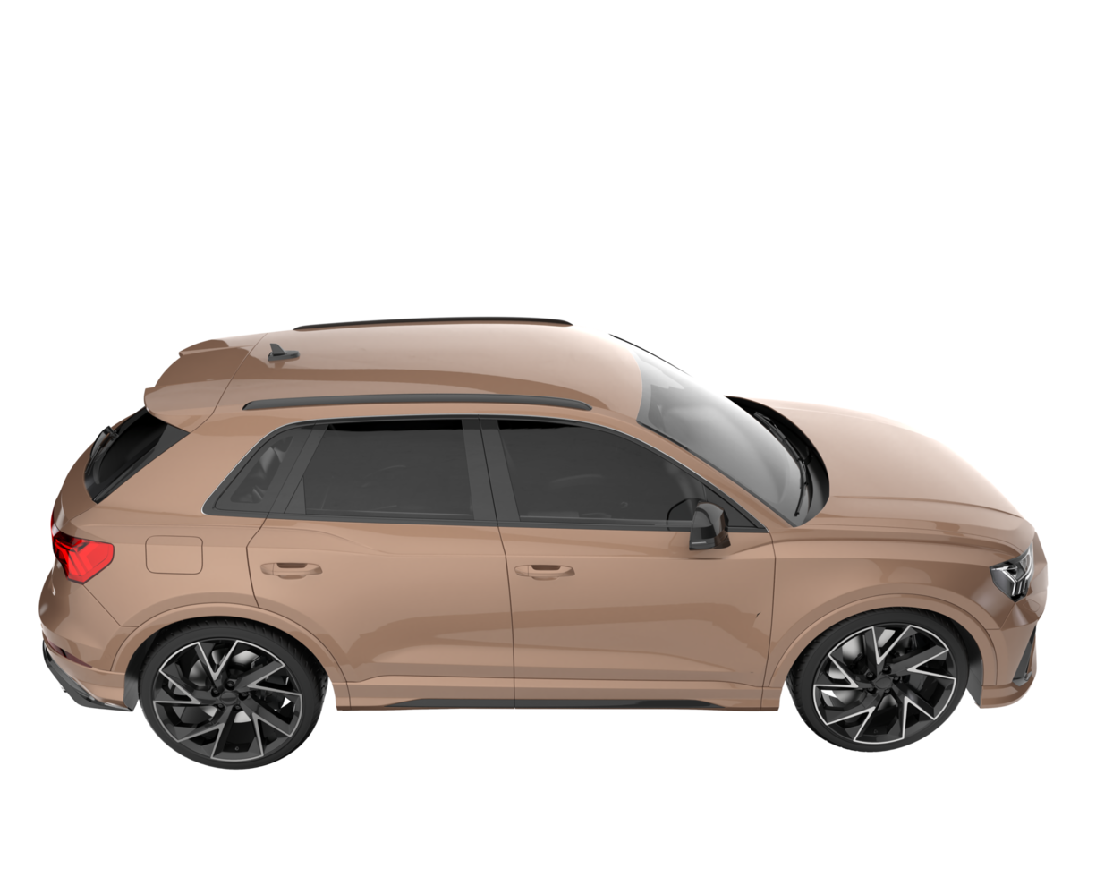 realistischer suv isoliert auf transparentem hintergrund. 3D-Rendering - Abbildung png