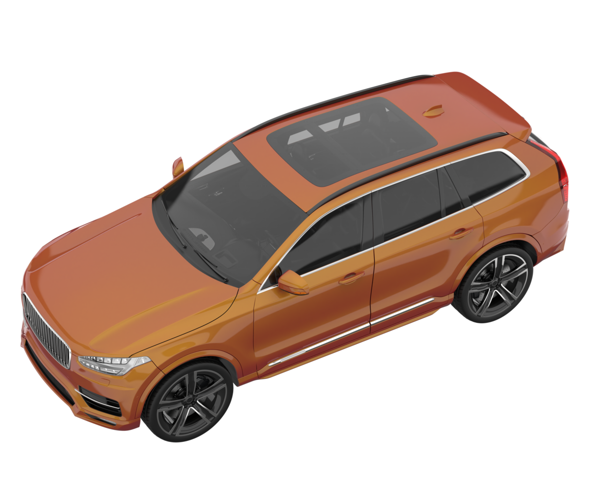 Realistic SUV isolated on transparent background. 3d rendering - illustration png