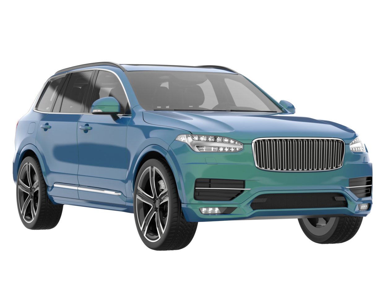 Realistic SUV isolated on transparent background. 3d rendering - illustration png