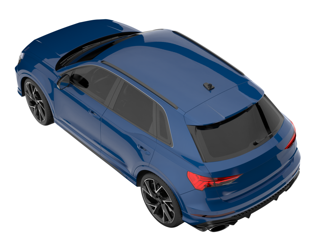 Realistic SUV isolated on transparent background. 3d rendering - illustration png