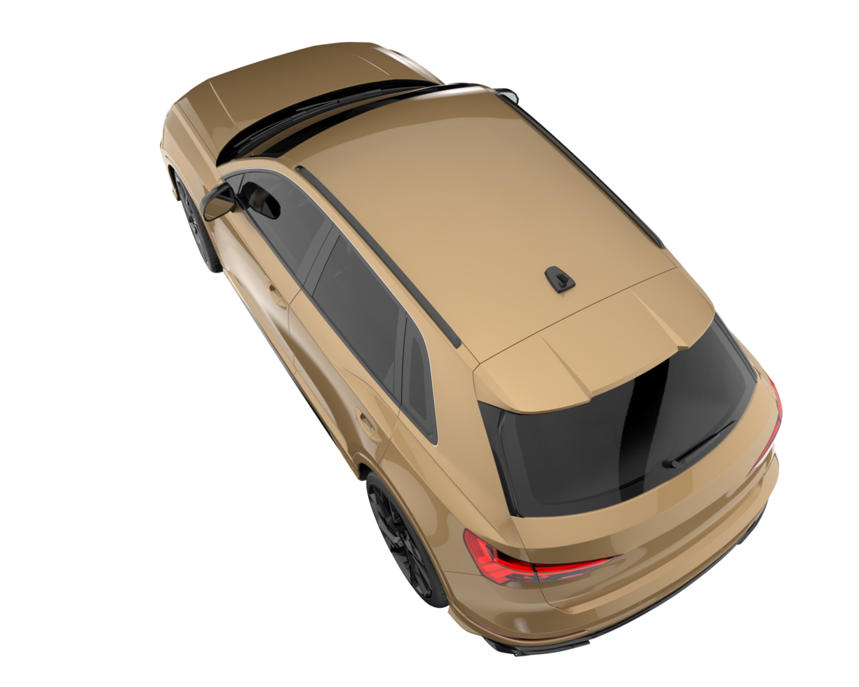 Realistic SUV isolated on transparent background. 3d rendering - illustration png