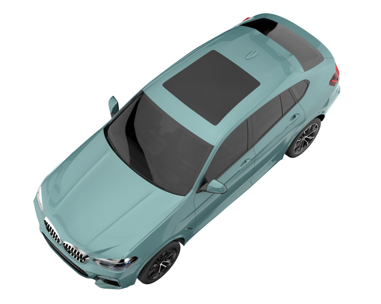 Realistic SUV isolated on transparent background. 3d rendering - illustration png