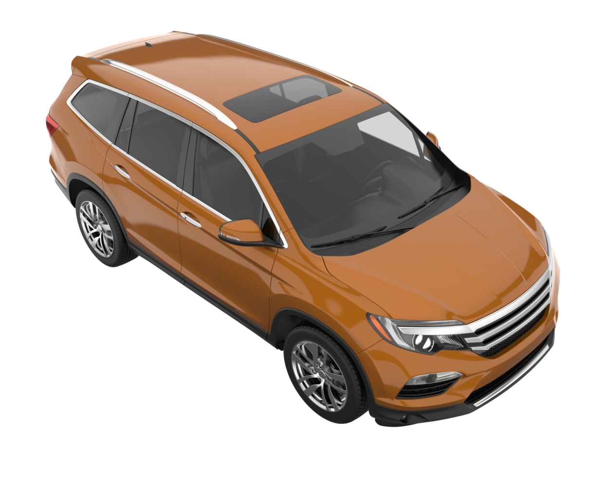 Realistic SUV isolated on transparent background. 3d rendering - illustration png