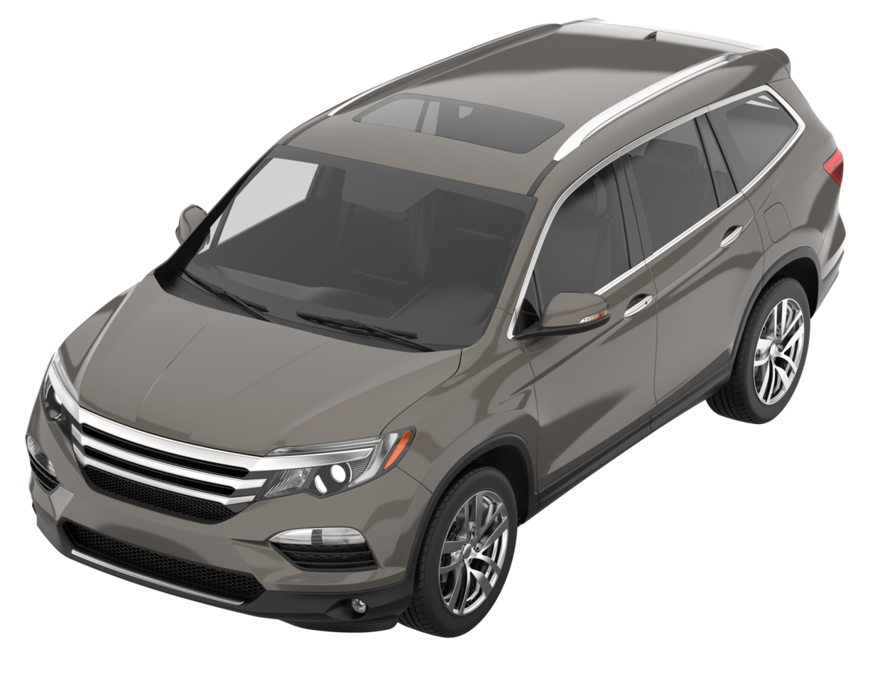 Realistic SUV isolated on transparent background. 3d rendering - illustration png