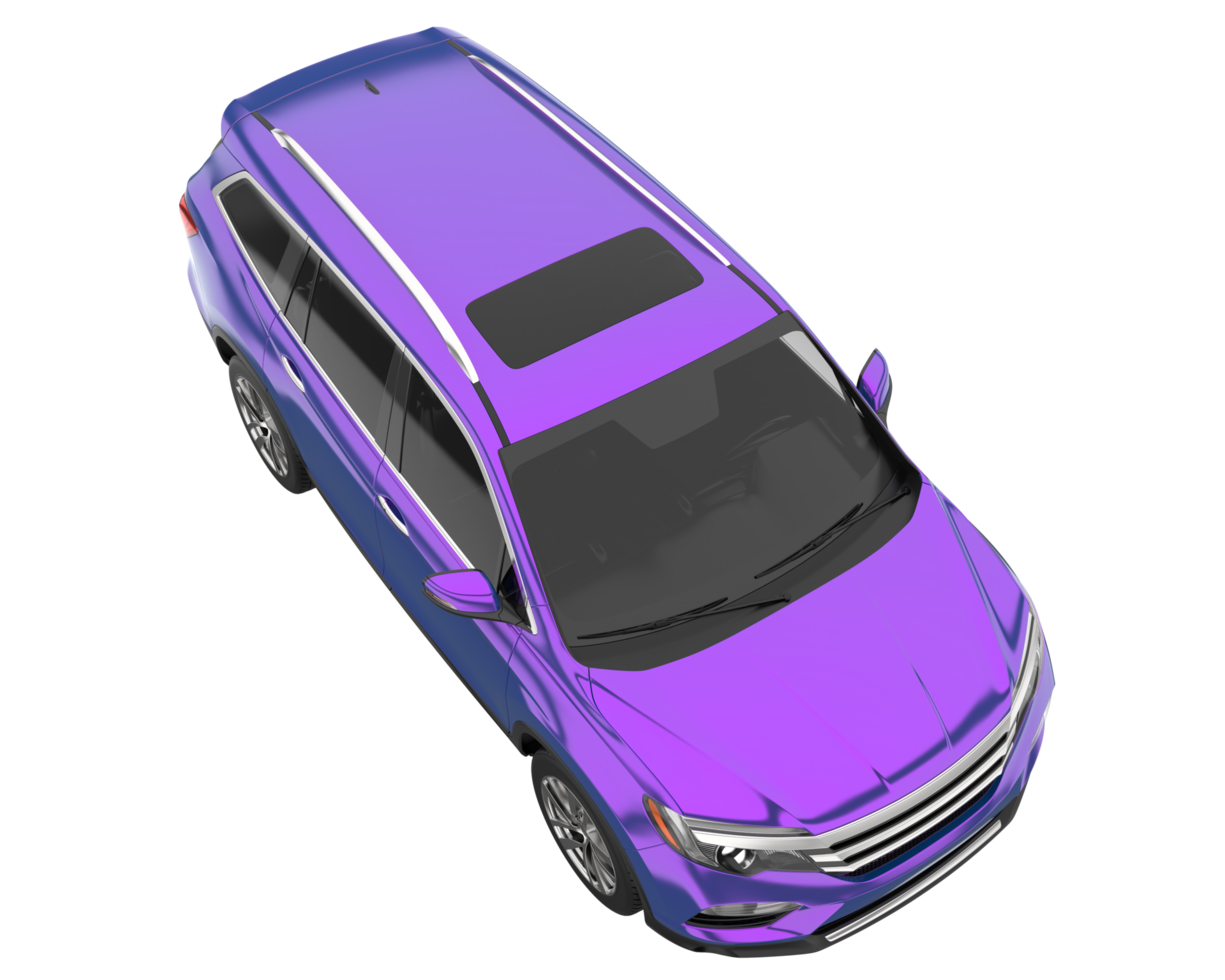 Realistic SUV isolated on transparent background. 3d rendering - illustration png