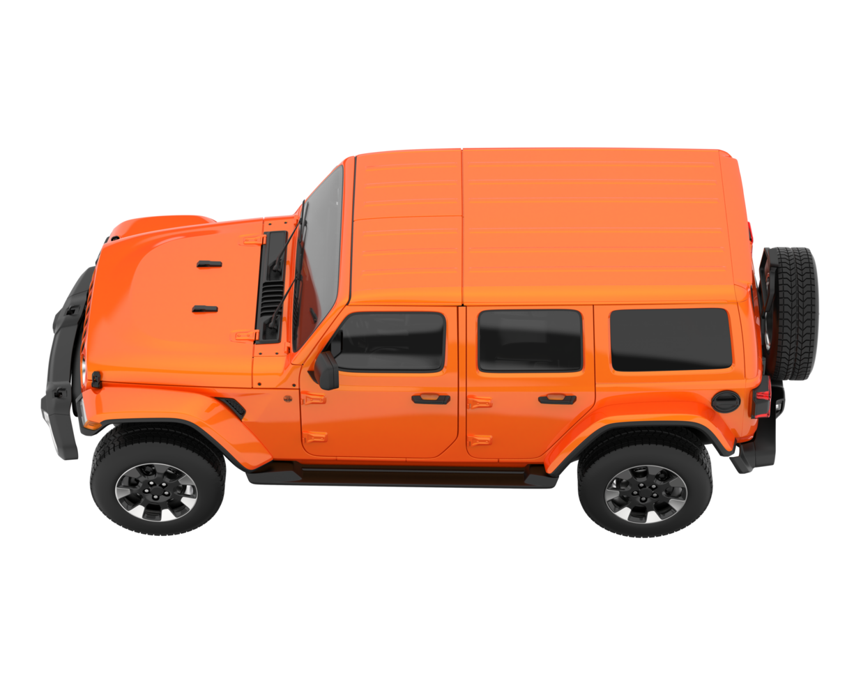 suv realista isolado em fundo transparente. renderização 3D - ilustração png