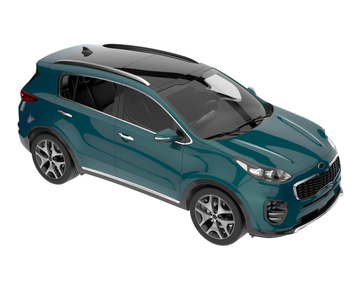 realistico suv isolato su trasparente sfondo. 3d interpretazione - illustrazione png