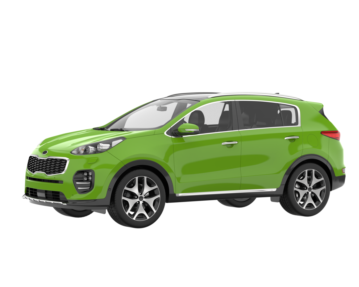Realistic SUV isolated on transparent background. 3d rendering - illustration png
