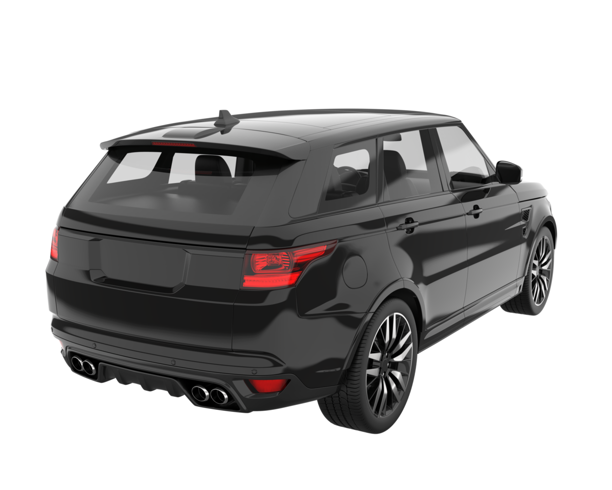 Realistic SUV isolated on transparent background. 3d rendering - illustration png
