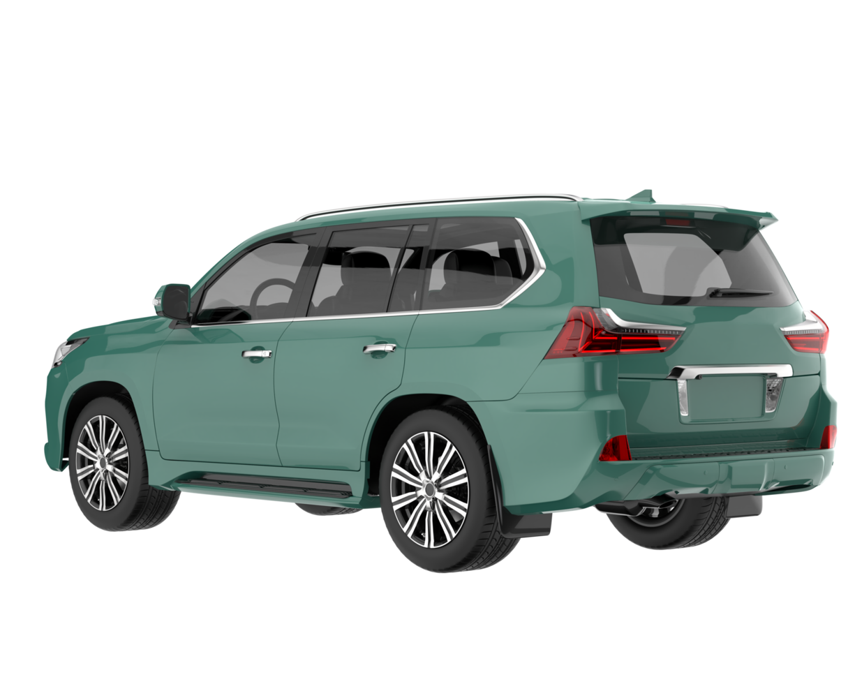 Realistic SUV isolated on transparent background. 3d rendering - illustration png
