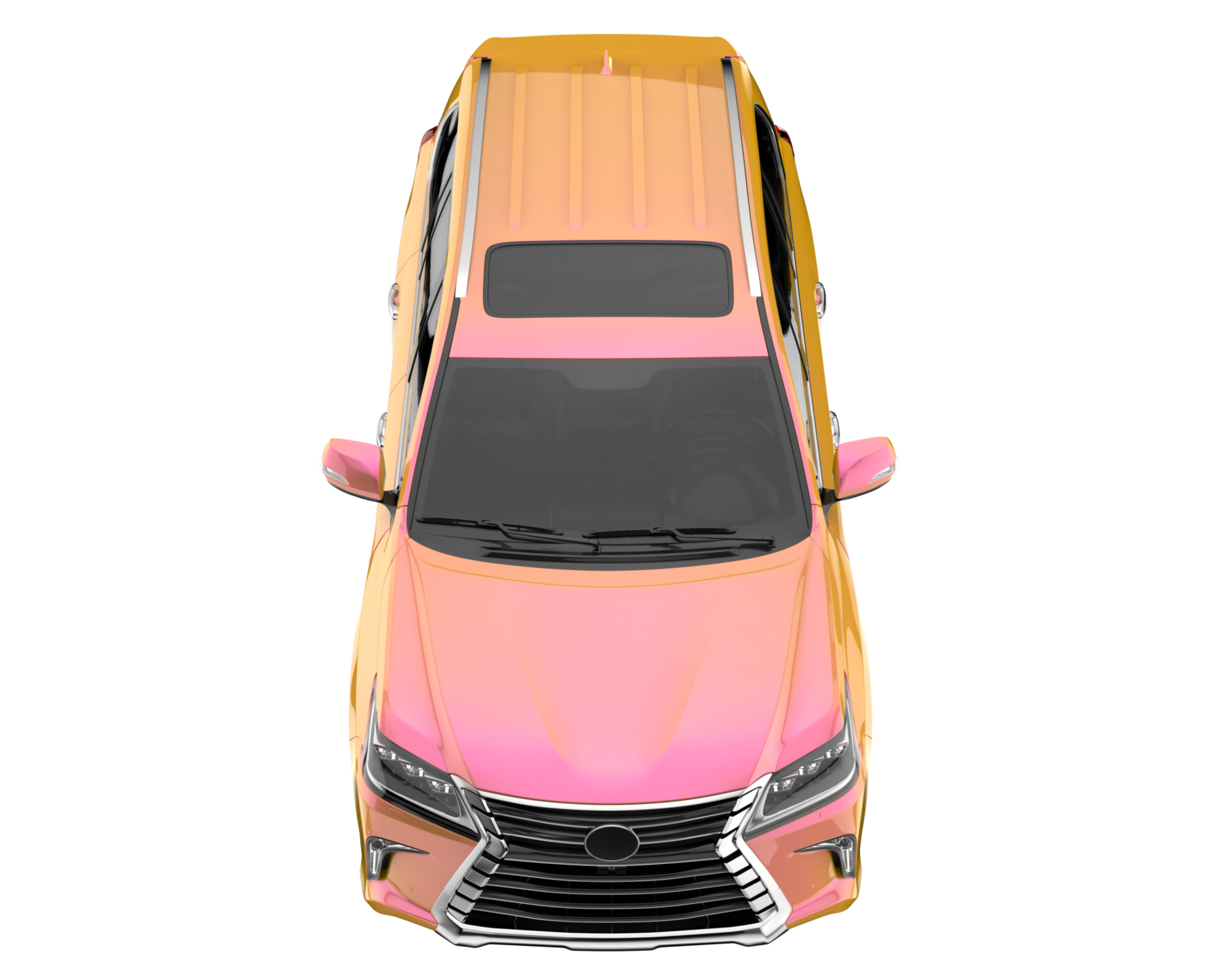 Realistic SUV isolated on transparent background. 3d rendering - illustration png