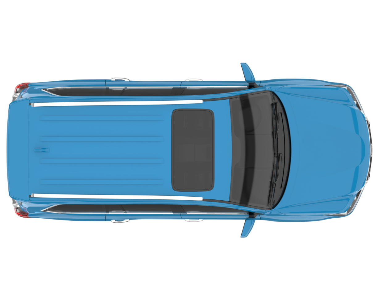 Realistic SUV isolated on transparent background. 3d rendering - illustration png