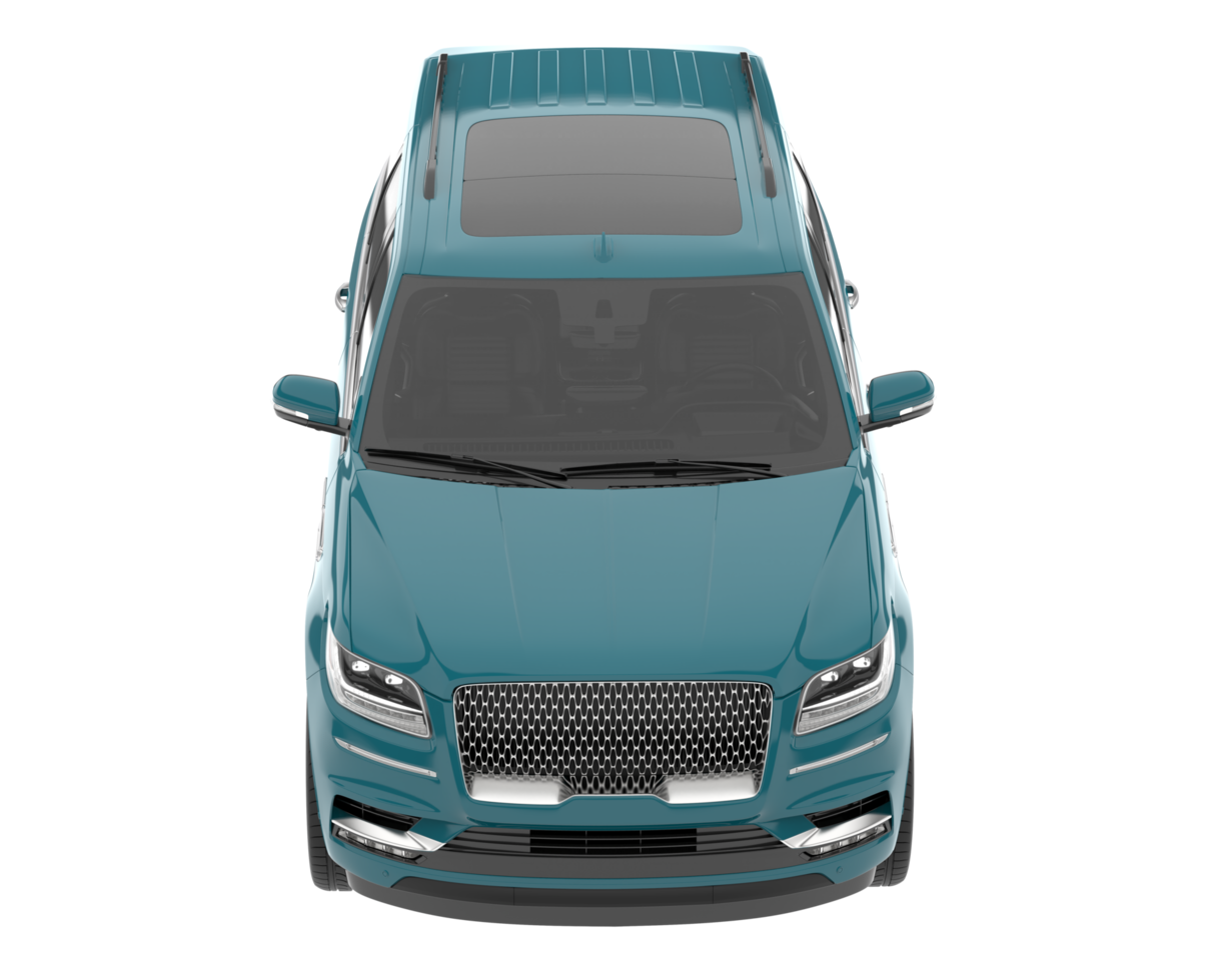 Realistic SUV isolated on transparent background. 3d rendering - illustration png
