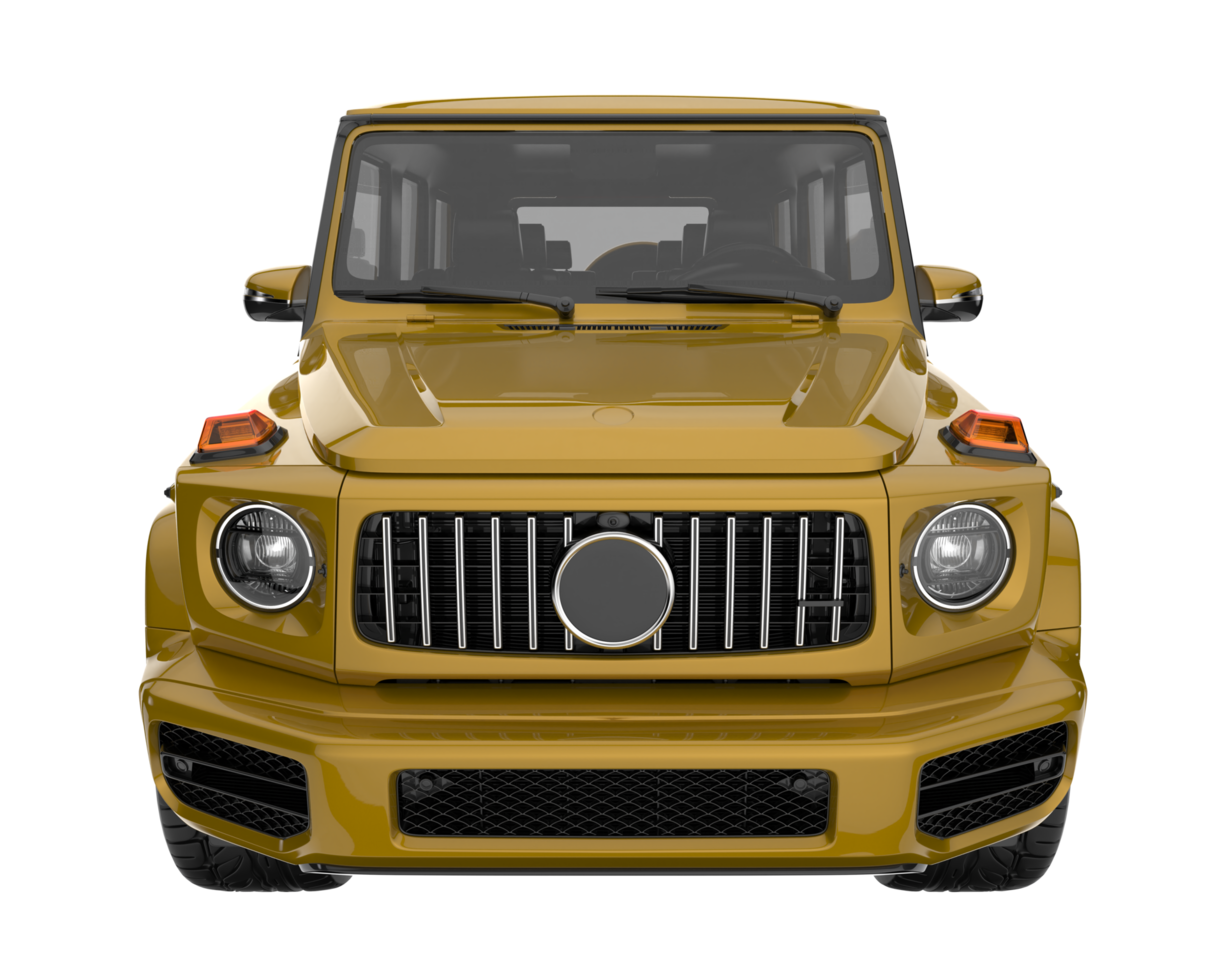 Realistic SUV isolated on transparent background. 3d rendering - illustration png