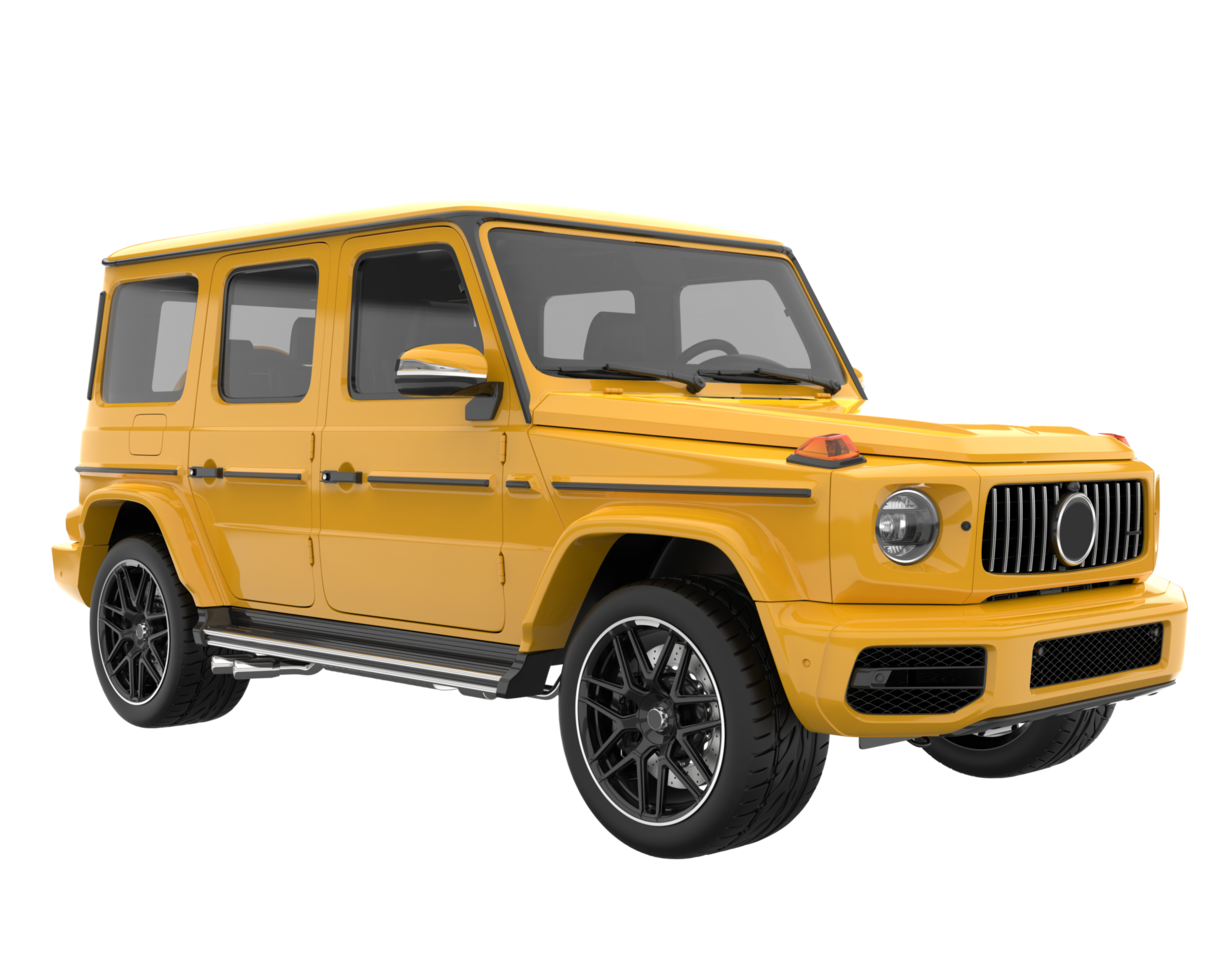 Realistic SUV isolated on transparent background. 3d rendering - illustration png