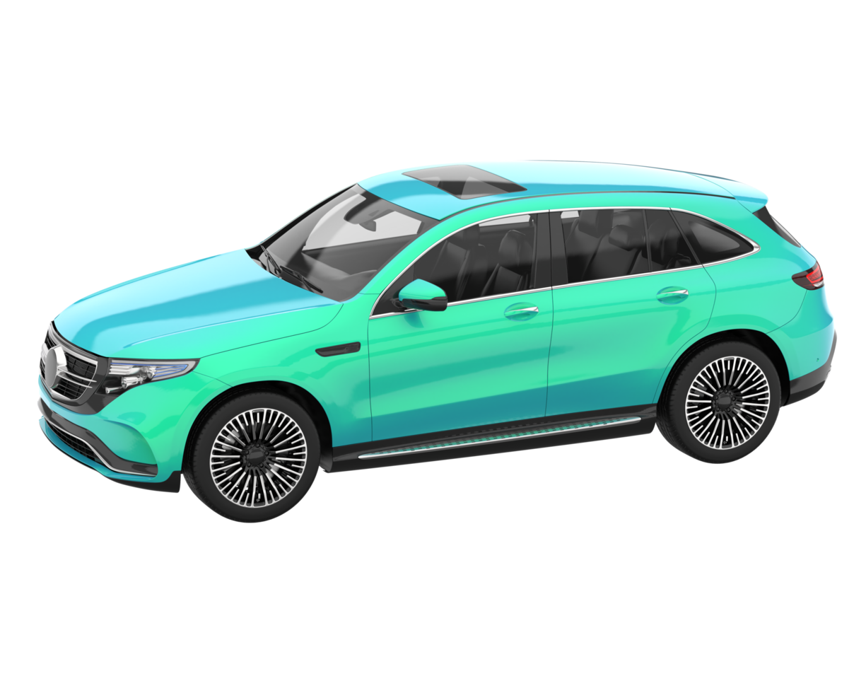 Realistic SUV isolated on transparent background. 3d rendering - illustration png