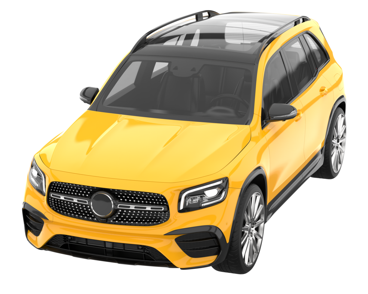 Realistic SUV isolated on transparent background. 3d rendering - illustration png