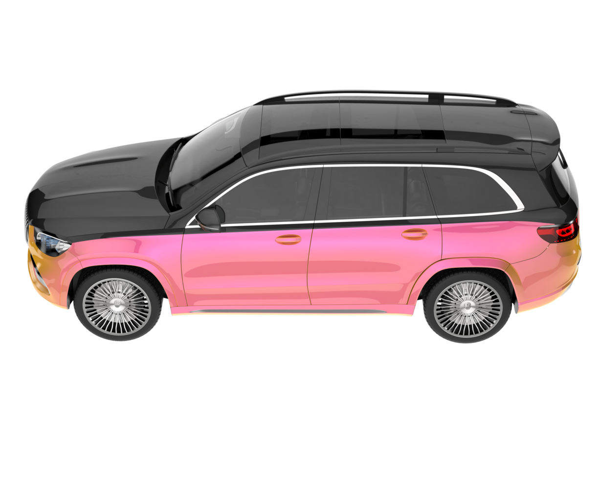 Realistic SUV isolated on transparent background. 3d rendering - illustration png