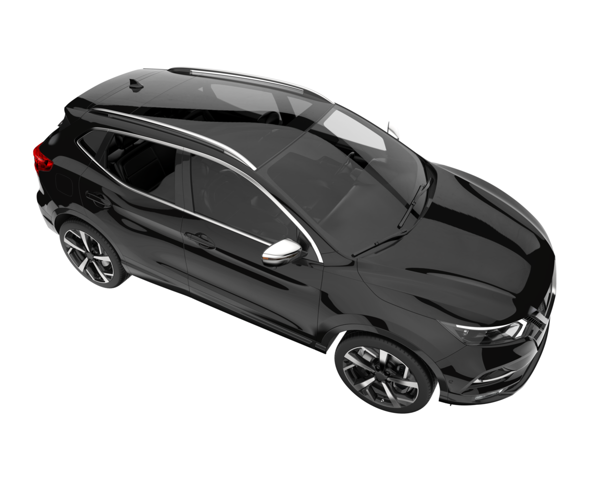 Realistic SUV isolated on transparent background. 3d rendering - illustration png