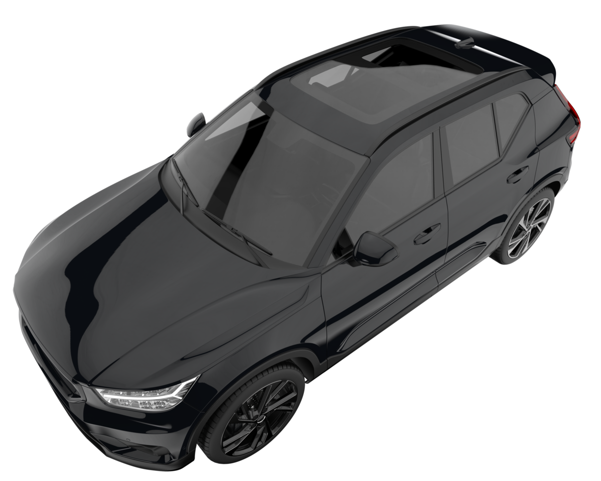 Realistic SUV isolated on transparent background. 3d rendering - illustration png