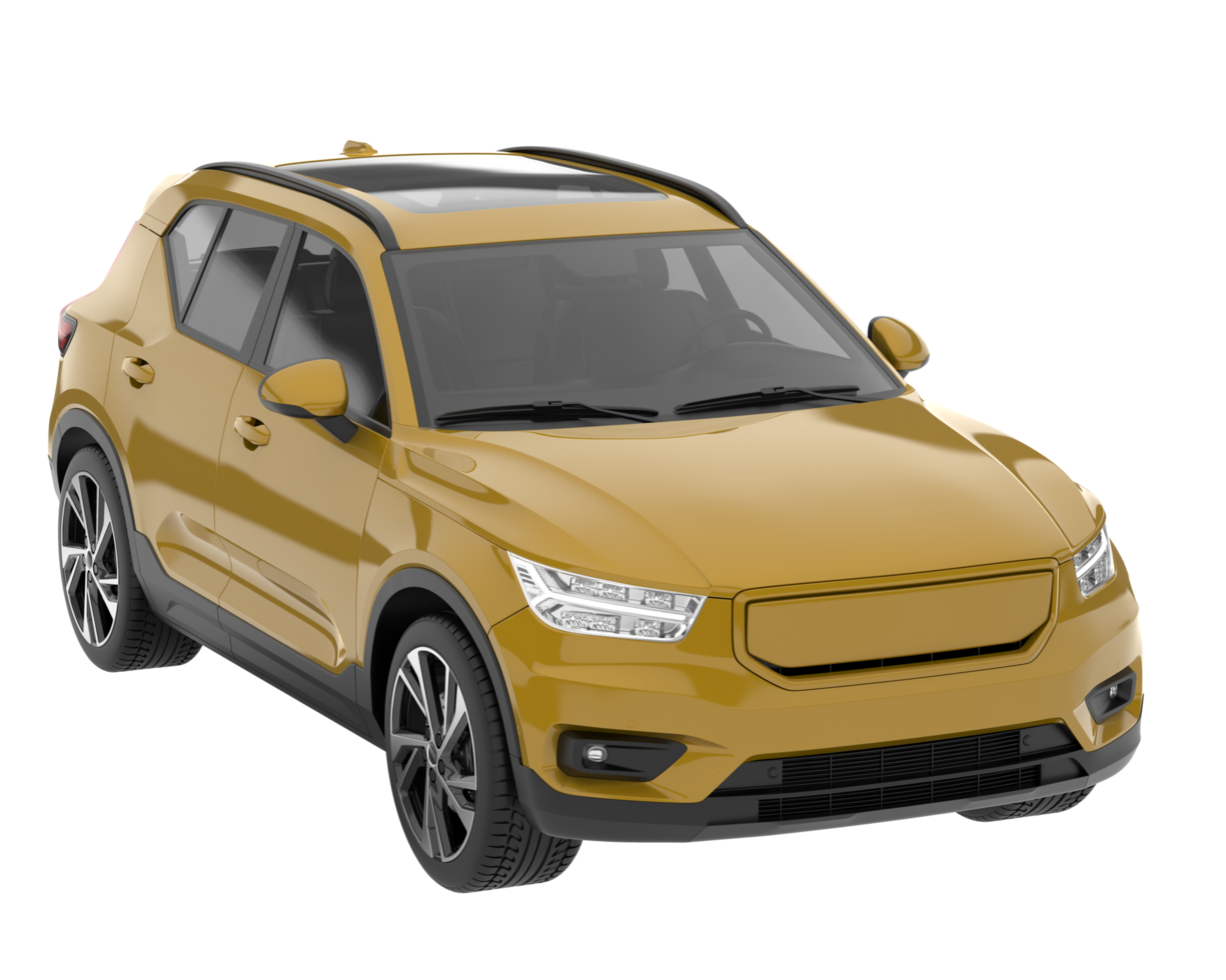 Realistic SUV isolated on transparent background. 3d rendering - illustration png