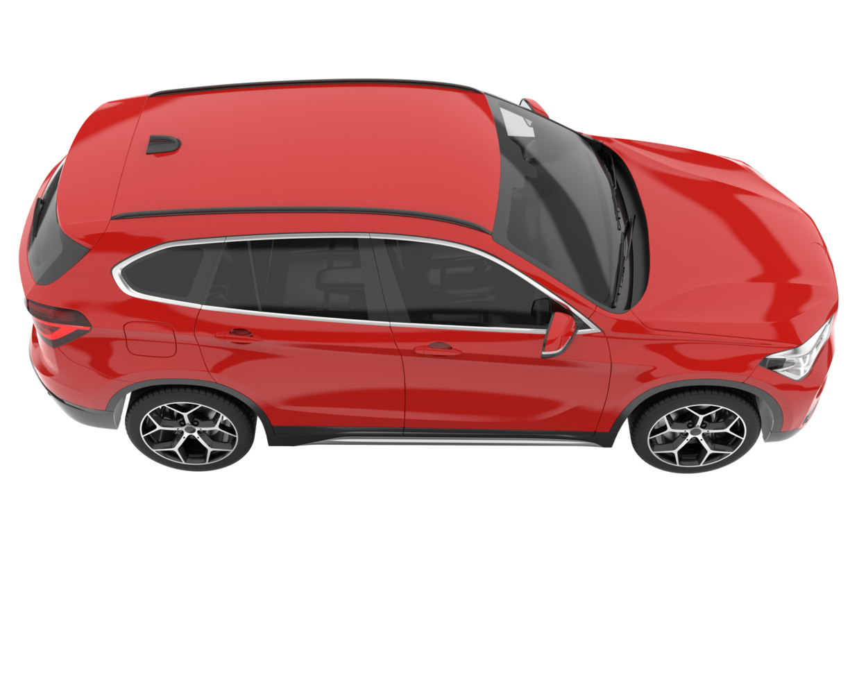 Realistic SUV isolated on transparent background. 3d rendering - illustration png