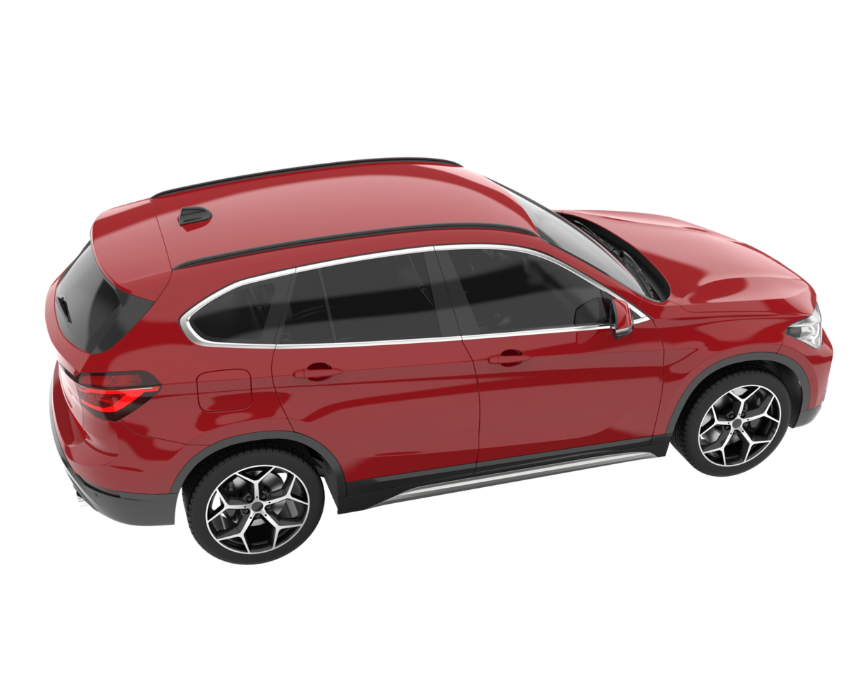 Realistic SUV isolated on transparent background. 3d rendering - illustration png