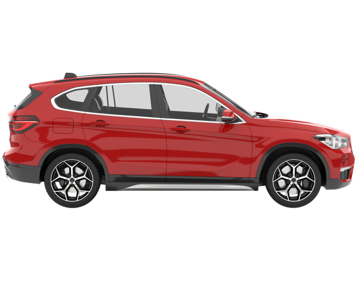 Realistic SUV isolated on transparent background. 3d rendering - illustration png